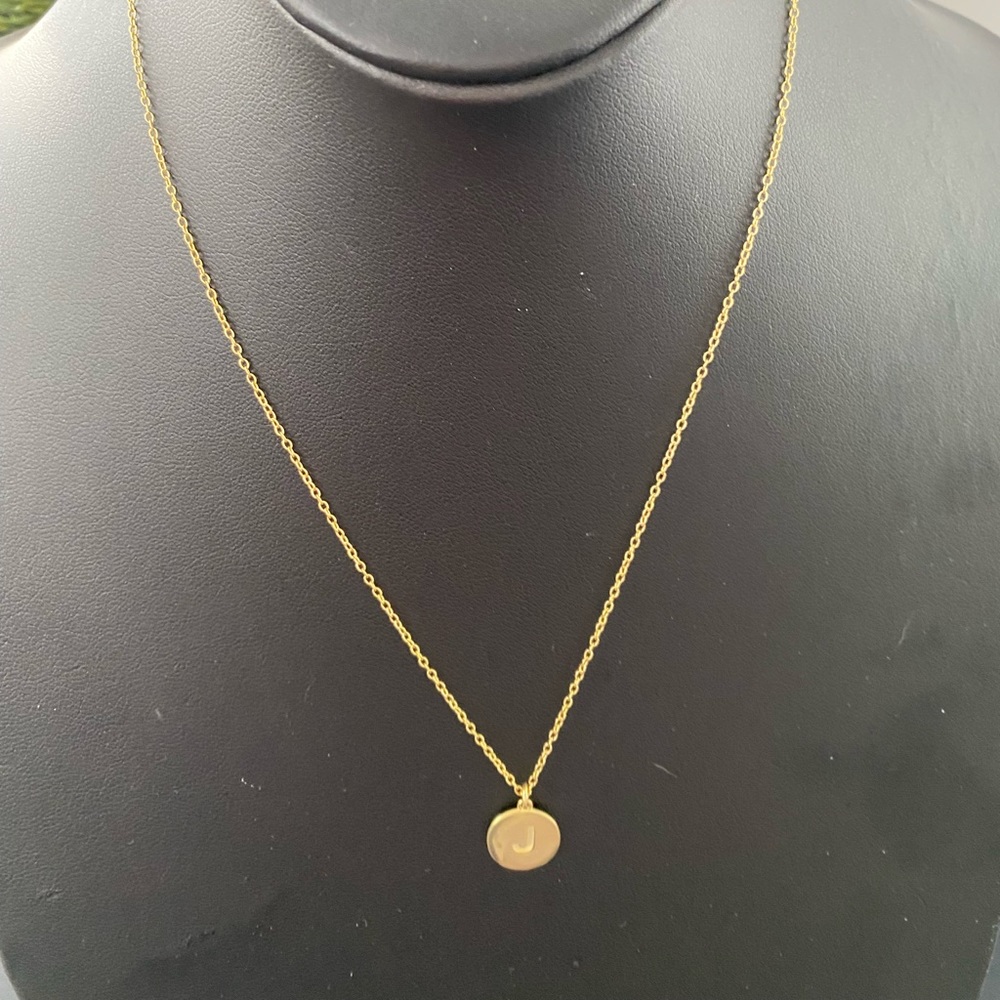 Sterling Forever NWOT Initial Disc Pendant